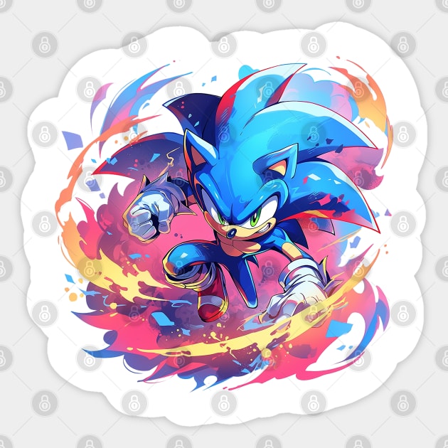 sonic Sticker by skatermoment